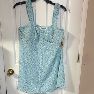Light Blue Floral Sun Dress